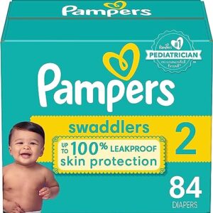 Pampers Swaddlers Newborn Diaper Size 2 84 Count