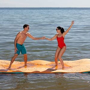 Maui Mat (by Aqua Lily Products): Floating Foam Fun Pad Designed for Water Recreation and Relaxing (14 foot)