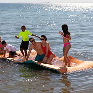 Maui Mat (by Aqua Lily Products): Floating Foam Fun Pad Designed for Water Recreation and Relaxing (14 foot)