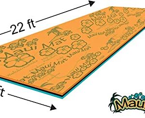 Maui Mat (by Aqua Lily Products): Floating Foam Fun Pad Designed for Water Recreation and Relaxing (14 foot)