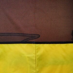 Aqua Lily Pad ACC-SB-XL-Y Nylon Storage Bag with Mesh Inserts and Mounting Hooks, Fits 16, 20, & 22 Foot Pads, Yellow