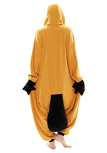 SAZAC Platypus Kigurumi - Onesie Jumpsuit Halloween Costume (Adults, Brown)