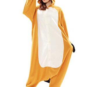 SAZAC Platypus Kigurumi - Onesie Jumpsuit Halloween Costume (Adults, Brown)