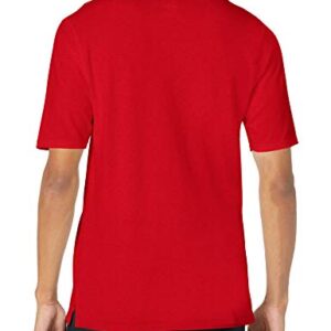 Hanes mens X-Temp Performance Polo Shirt,Deep Red,X-Large