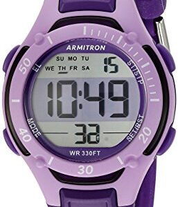 Armitron Sport Women's 45/7062PUR Digital Chronograph Purple Watch