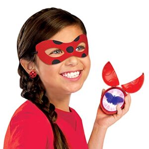 Miraculous girls female Ladybug Dress Up Set with Yoyo, Color Change Akuma, Tikki kwami, mask and Earrings by Playmates Toys