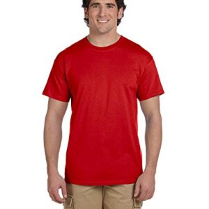 Fruit of the Loom 5 oz, 100% Heavy Cotton HD T-Shirt, XL, True RED