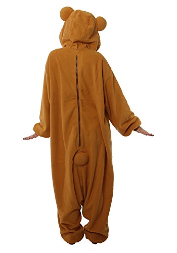 SAZAC San-X Licensed Rilakkuma Kigurumi - Onesie Jumpsuit Halloween Costume (Adults)