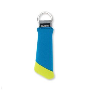 carson floating keychain with lightweight foam core technology, green/blue (fa-30 03)