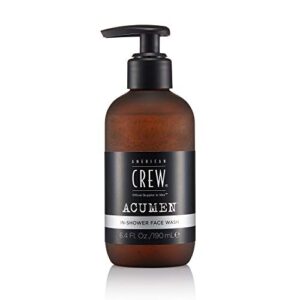 men's face wash by american crew, in-shower facial wash, oil-free, removes excess oil & dirt, 6.4 fl oz