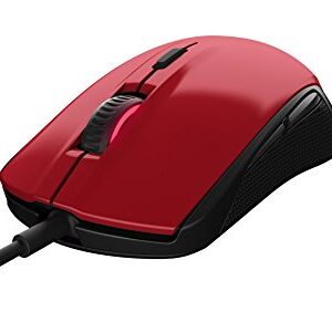 SteelSeries Rival 100, Optical Gaming Mouse - Forged Red