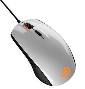 steelseries rival 100, optical gaming mouse - white