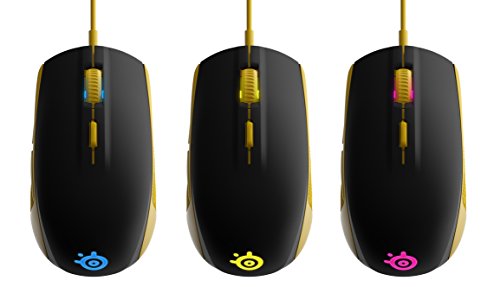 SteelSeries Rival 100, Optical Gaming Mouse - Proton Yellow