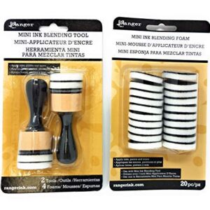 Mini Ink Blending Tool-1 Round (Mini Ink Blending Tool With Replacement Foams)