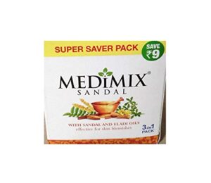 medimix with sandal and eladi oils soap - 125 g (pack of 3)