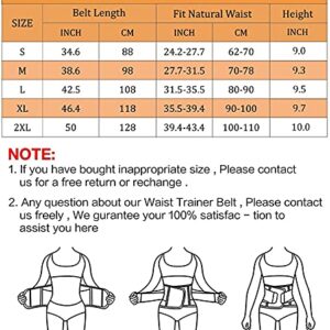 SHAPERX Women Waist Trainer Belt Waist Trimmer Belly Band Body Shaper Sports Girdles Workout Belt, SZ8002-Rose-S