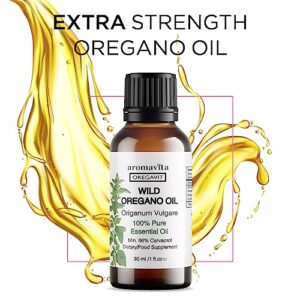 OREGAVIT 100% Pure Wild Greek Oregano Oil . Food Grade Quality. Certified. (1 FL.OZ/30ML),100% Pure & Natural Essential Oil of Oregano. Lat: Origanum vulgare