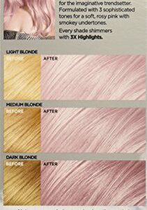 L'Oreal Paris Feria Multi-Faceted Shimmering Permanent Hair Color, P2 Rosy Blush (Smokey Pink)
