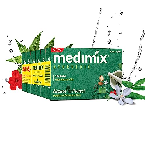 Medimix Ayurvedic Classic 18 Herbs Soap, 75g (5+1 Offer Pack)