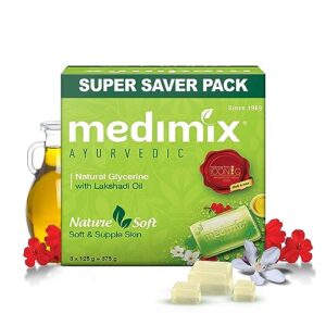 medimix ayurvedic glycerine soap, 3x125g
