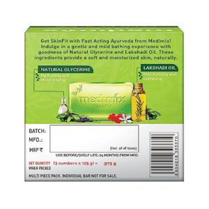 Medimix Ayurvedic Glycerine Soap, 3x125g