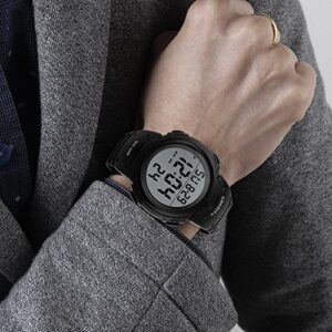 CakCity Mens Digital Sports Watch LED Screen Large Face Military Watches for Men Waterproof Stopwatch Alarm Simple Army Watch