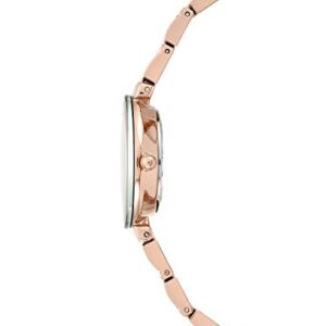 Anne Klein Women's AK/2434RGRG Diamond-Accented Rose Gold-Tone Bracelet Watch