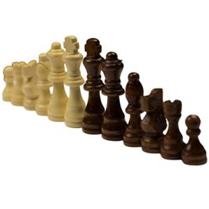 Smart Tactics 16" Folding Chess Set - Premium Edition with Chess Bag and Extra Chess Pieces