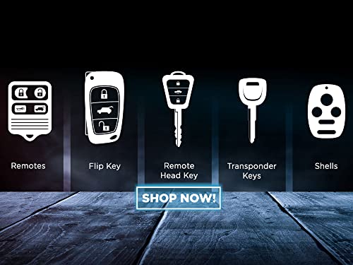 KeylessOption 4 Item Bundle 2 Key Fobs Keyless Entry Remotes for HYQ12BBX Plus 2 Uncut Ignition Keys