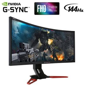 Acer Predator Z35 35-inch Curved Full HD (2560 x 1080) NVIDIA G-Sync Display, 144Hz, 2x9w speakers, HDMI & DP