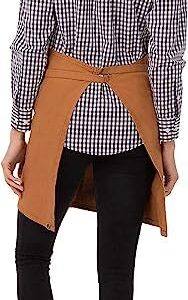 Chef Works Unisex Rockford Half Bistro Apron, Nutmeg, One Size