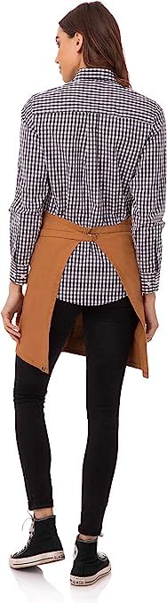 Chef Works Unisex Rockford Half Bistro Apron, Nutmeg, One Size