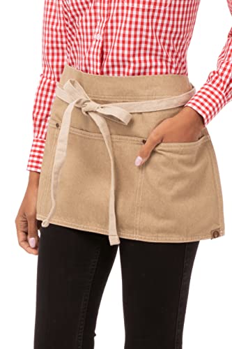 Chef Works Unisex Austin Waist Apron, Natural, One Size