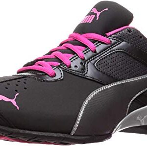 PUMA Women's Tazon 6 WN's fm Cross-Trainer Shoe, Black Silver/Beetroot Purple, 8 M US