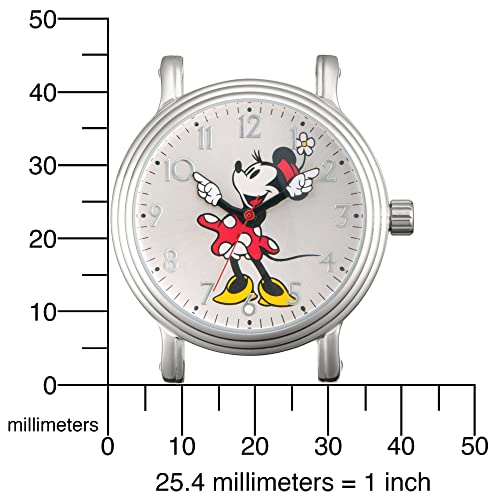 Disney Minnie Mouse Adult Vintage Articulating Hands Analog Quartz Watch