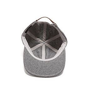 Obey Men's Afton Wool 6 Panel Cap, Heather Grey, One Size