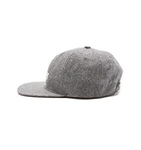 Obey Men's Afton Wool 6 Panel Cap, Heather Grey, One Size