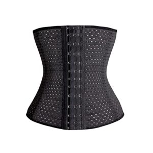 kskshape waist tummy trainer body shaper corset girdle cincher black