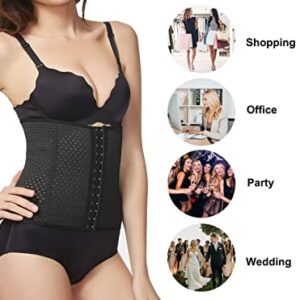 KSKshape Waist Tummy Trainer Body Shaper Corset Girdle Cincher Black