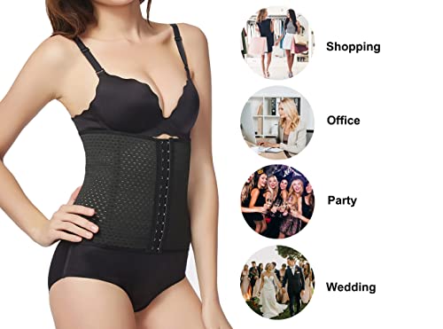 KSKshape Waist Tummy Trainer Body Shaper Corset Girdle Cincher Black