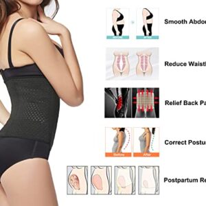 KSKshape Waist Tummy Trainer Body Shaper Corset Girdle Cincher Black