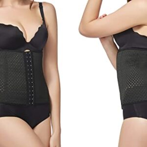 KSKshape Waist Tummy Trainer Body Shaper Corset Girdle Cincher Black