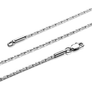 trusuper style titanium stainless steel mens womens italy final fantasy chain necklaces 2mm unisex
