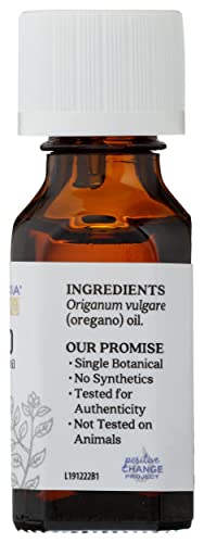 Aura Cacia 100% Pure Oregano Essential Oil, GC/MS Tested for Purity, 15 ml, Origanum vulgare, 0.5 Fl Oz