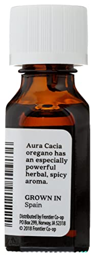 Aura Cacia 100% Pure Oregano Essential Oil, GC/MS Tested for Purity, 15 ml, Origanum vulgare, 0.5 Fl Oz