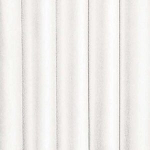 Eclipse Kendall Modern Scalloped Valance Rod Pocket Window Curtain for Kitchen or Bathroom, 42" x 18", White