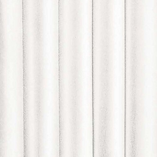 Eclipse Kendall Modern Scalloped Valance Rod Pocket Window Curtain for Kitchen or Bathroom, 42" x 18", White