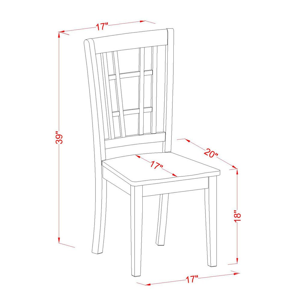 East West Furniture Plainville 9 Piece Set Includes an Oval Dining Room Table with Butterfly Leaf and 8 Wood Seat Chairs, 42x78 Inch, Black & Cherry