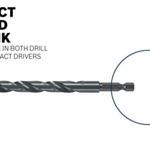 BOSCH BL2133IM 3/32 In. x 2-1/4 In. Impact Tough Black Oxide Drill Bit