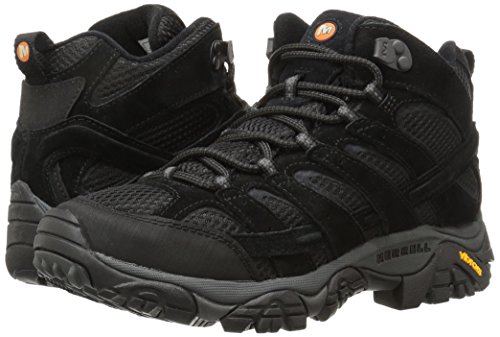 Merrell Men's Moab 2 Vent Mid Hiking Boot, Black Night, 11.5 M US